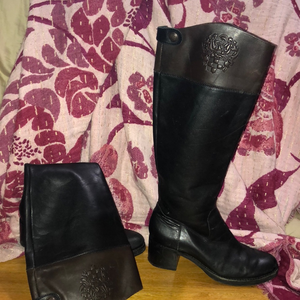 Vince Camuto leather riding boots